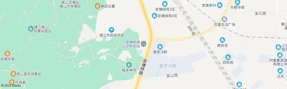 镇江公交官塘新城枢纽站_公交站地图_镇江公交_妙搜公交查询2025