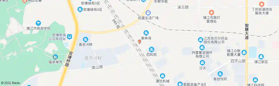 镇江美林湾西站_公交站地图_镇江公交_妙搜公交查询2025