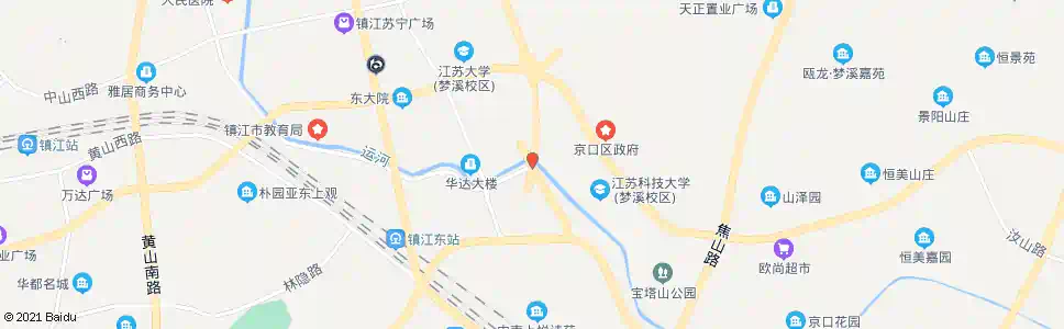 镇江梦溪路_公交站地图_镇江公交_妙搜公交查询2025