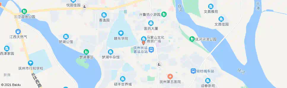 抚州马家山广场_公交站地图_抚州公交_妙搜公交查询2025