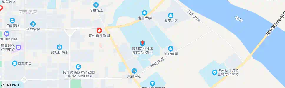 抚州抚州职业技术学校_公交站地图_抚州公交_妙搜公交查询2025