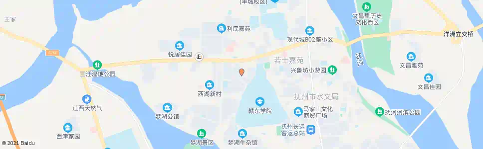 抚州西湖绿洲_公交站地图_抚州公交_妙搜公交查询2025