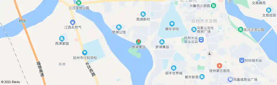 抚州梦湖_公交站地图_抚州公交_妙搜公交查询2025