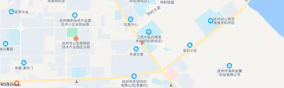 抚州中医药高专新校区(交警车管所)_公交站地图_抚州公交_妙搜公交查询2025