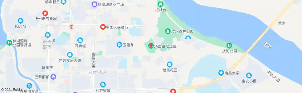 抚州汤显祖纪念馆_公交站地图_抚州公交_妙搜公交查询2025