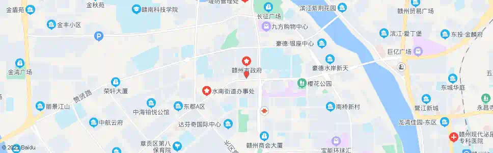赣州市政中心南门_公交站地图_赣州公交_妙搜公交查询2025