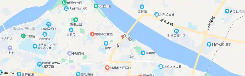 赣州东河大桥_公交站地图_赣州公交_妙搜公交查询2025