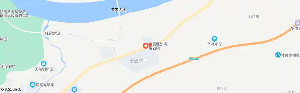 赣州杨仙老年公寓_公交站地图_赣州公交_妙搜公交查询2025