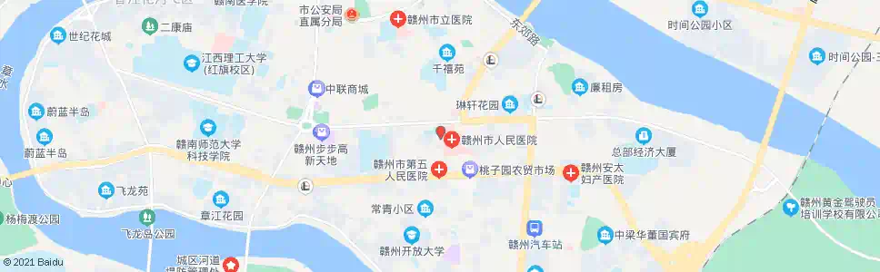赣州红旗二校_公交站地图_赣州公交_妙搜公交查询2025