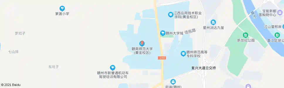 赣州师院黄金校区_公交站地图_赣州公交_妙搜公交查询2025