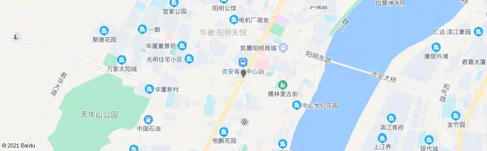 吉安中山路口_公交站地图_吉安公交_妙搜公交查询2025