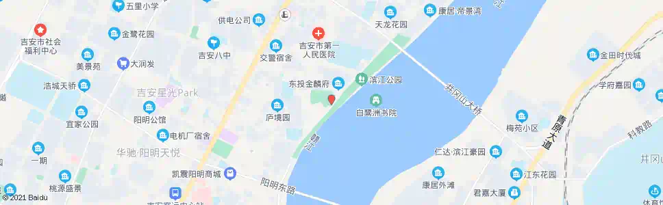吉安白鹭洲公园_公交站地图_吉安公交_妙搜公交查询2025