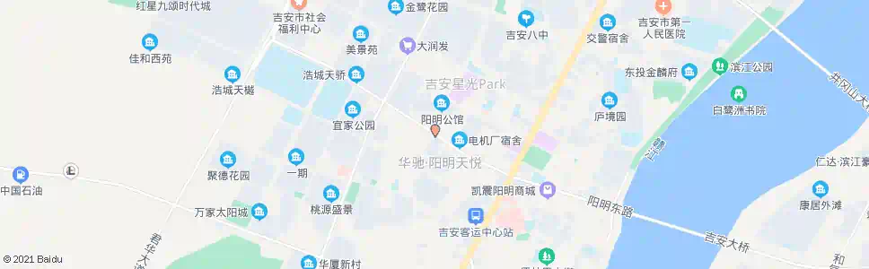 吉安粮食车队_公交站地图_吉安公交_妙搜公交查询2025