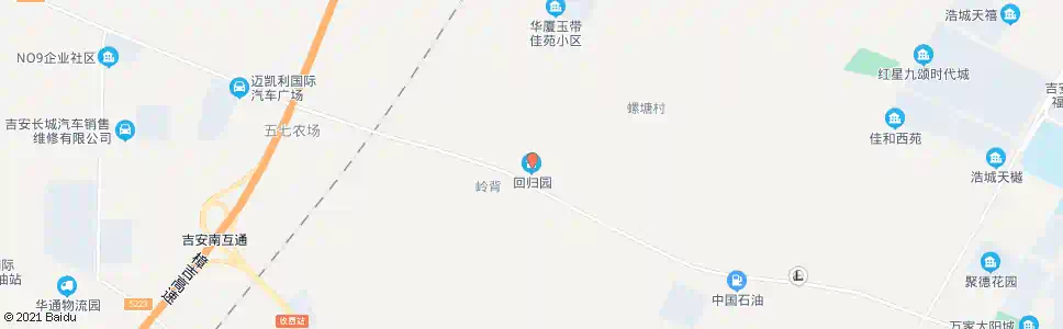 吉安回归园_公交站地图_吉安公交_妙搜公交查询2025