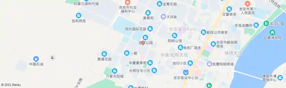 吉安四方圆_公交站地图_吉安公交_妙搜公交查询2025
