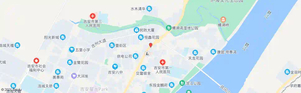吉安城北市场_公交站地图_吉安公交_妙搜公交查询2025