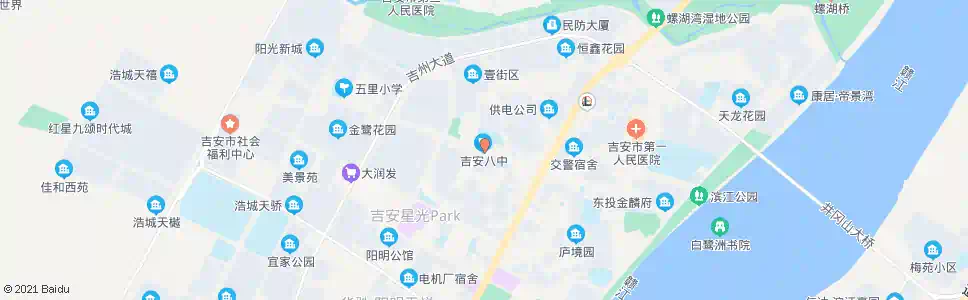 吉安吉安八中_公交站地图_吉安公交_妙搜公交查询2025