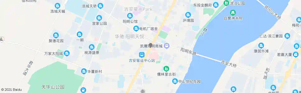 吉安阳明路口(附属医院)_公交站地图_吉安公交_妙搜公交查询2025