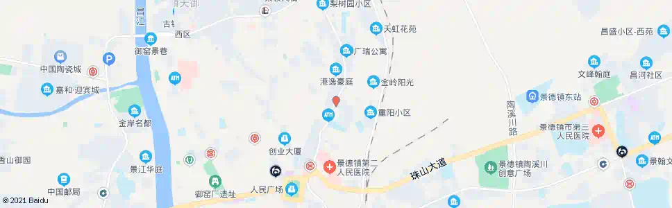 景德镇民广场_公交站地图_景德镇公交_妙搜公交查询2025