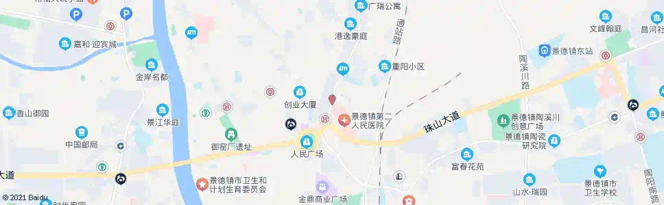 景德镇二院_公交站地图_景德镇公交_妙搜公交查询2025