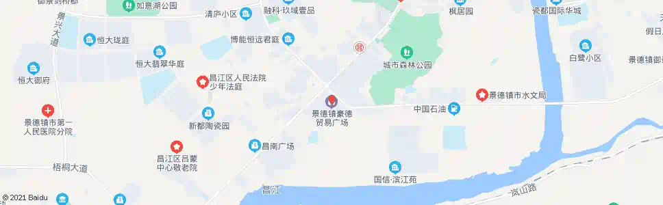 景德镇豪德贸易广场_公交站地图_景德镇公交_妙搜公交查询2025