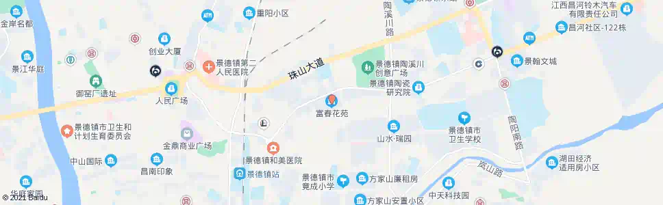 景德镇富春花苑_公交站地图_景德镇公交_妙搜公交查询2025