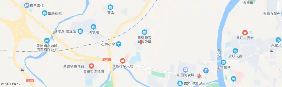 景德镇玉字亭_公交站地图_景德镇公交_妙搜公交查询2025