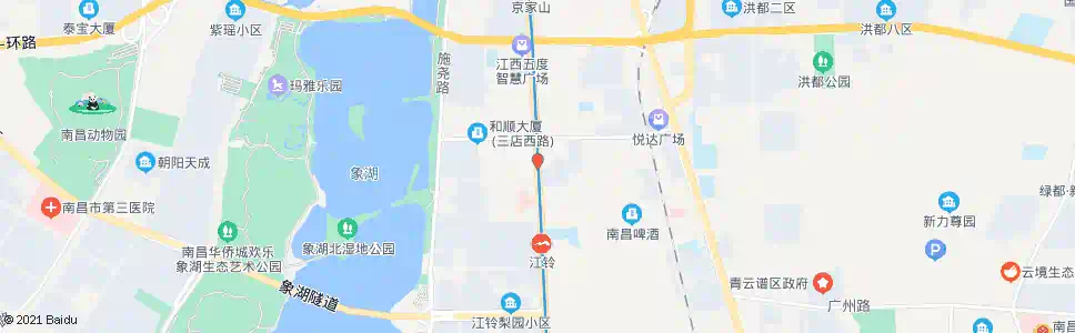 南昌三店西路西口_公交站地图_南昌公交_妙搜公交查询2025
