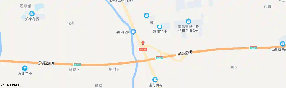 南昌温圳东高速出口(招呼站)_公交站地图_南昌公交_妙搜公交查询2025