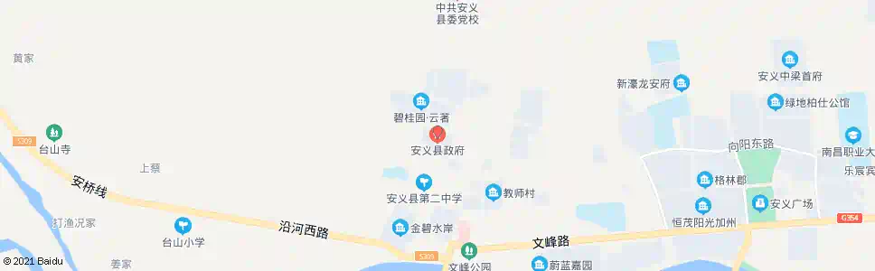 南昌安义县政府_公交站地图_南昌公交_妙搜公交查询2025