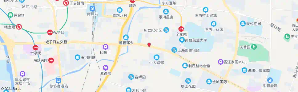 南昌龙王庙立交_公交站地图_南昌公交_妙搜公交查询2025