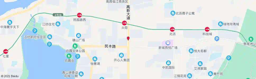 南昌民丰路口_公交站地图_南昌公交_妙搜公交查询2025