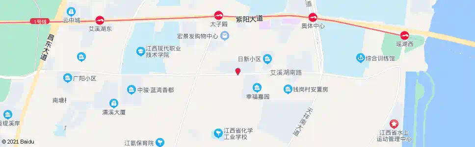 南昌艾溪湖南路_公交站地图_南昌公交_妙搜公交查询2025
