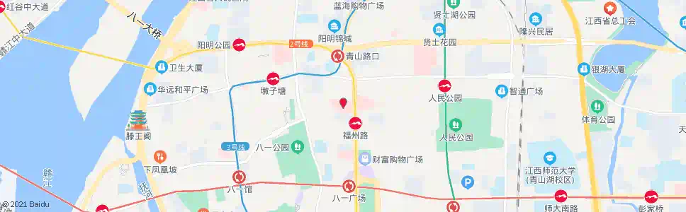 南昌南昌大学二附医院二部_公交站地图_南昌公交_妙搜公交查询2025