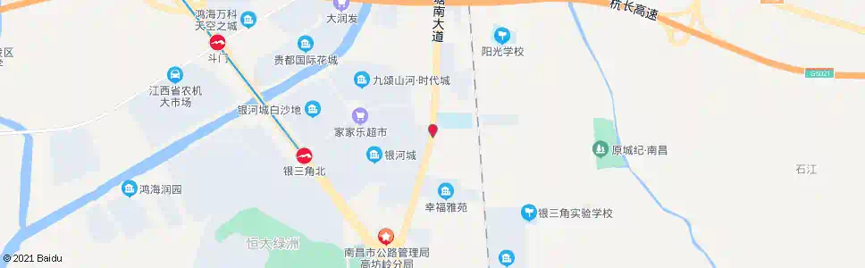 南昌银河城(北行)_公交站地图_南昌公交_妙搜公交查询2025