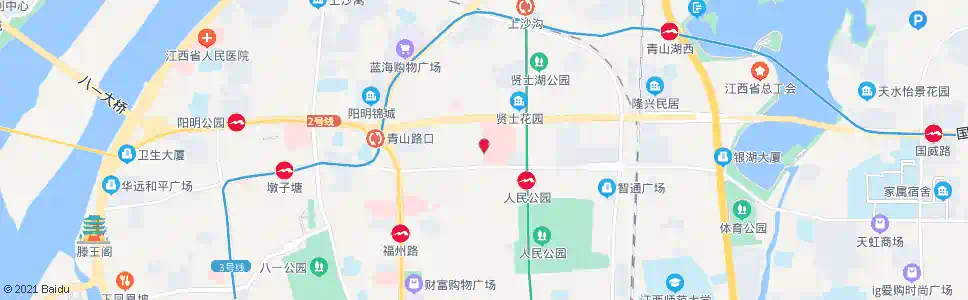 南昌南大一附医院_公交站地图_南昌公交_妙搜公交查询2025