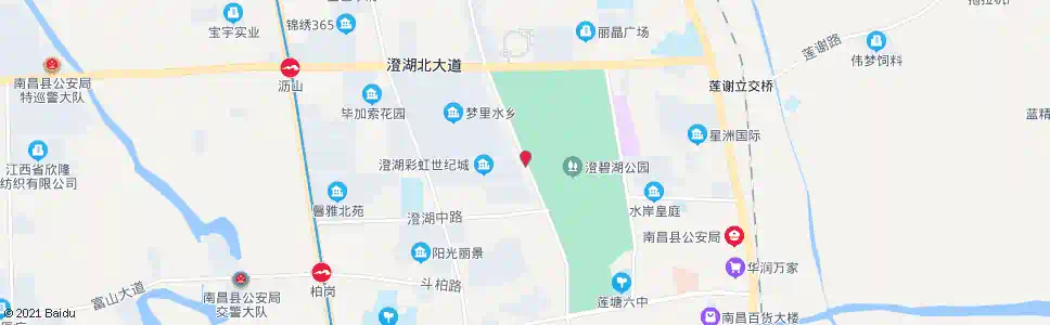 南昌澄湖西路中段_公交站地图_南昌公交_妙搜公交查询2025