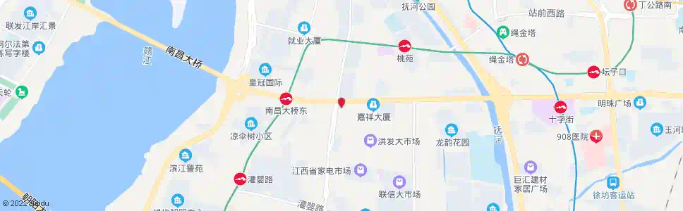 南昌洪城大市场(仁爱妇产医院)_公交站地图_南昌公交_妙搜公交查询2025