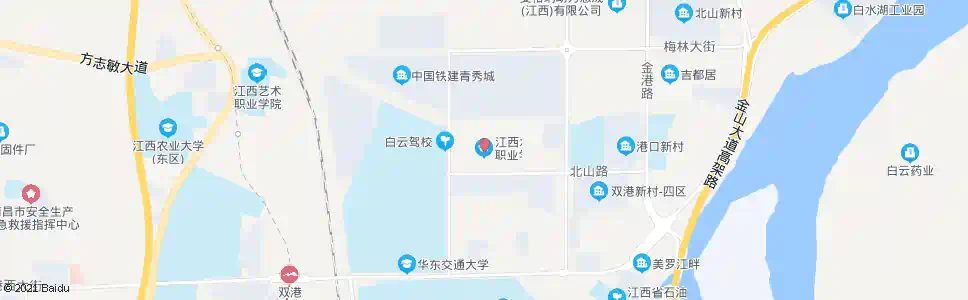 南昌江西水利学院站_公交站地图_南昌公交_妙搜公交查询2025