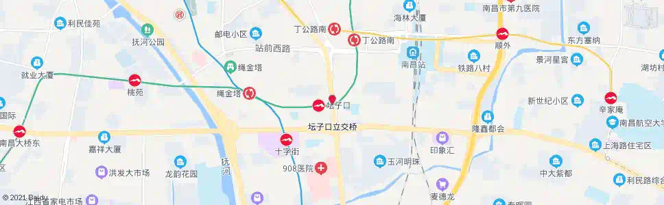 南昌江电(立交桥下乘车)_公交站地图_南昌公交_妙搜公交查询2025