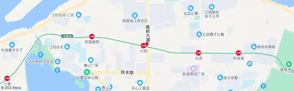 南昌民园路口_公交站地图_南昌公交_妙搜公交查询2025