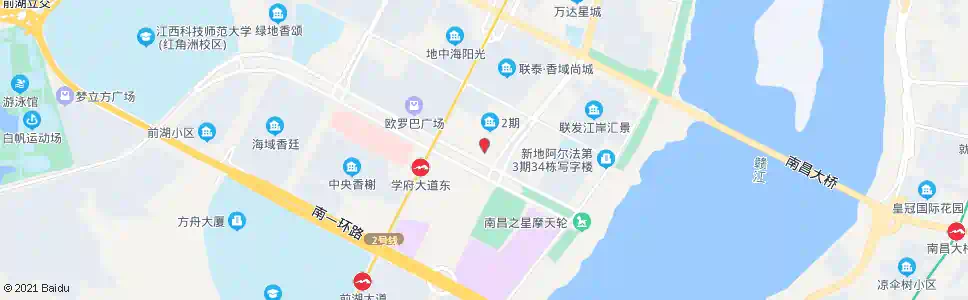 南昌岭口路(南大附中红谷滩分校)_公交站地图_南昌公交_妙搜公交查询2025