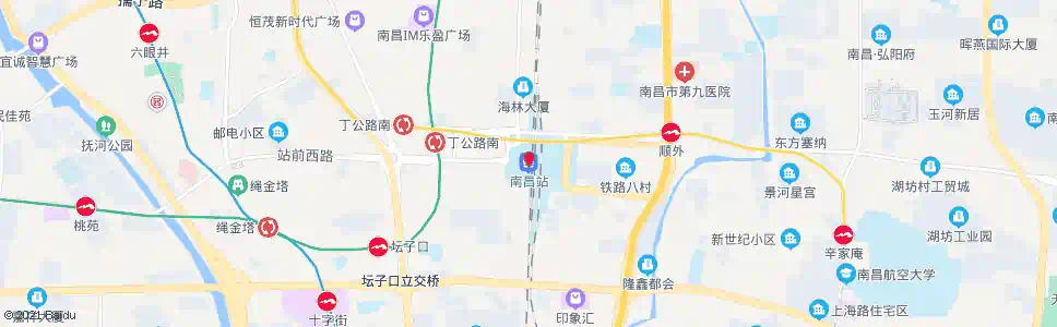 南昌上海路口_公交站地图_南昌公交_妙搜公交查询2025
