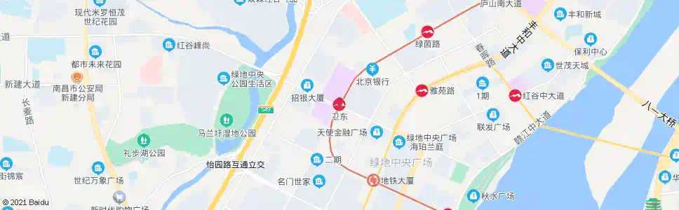 南昌卫东中大道_公交站地图_南昌公交_妙搜公交查询2025