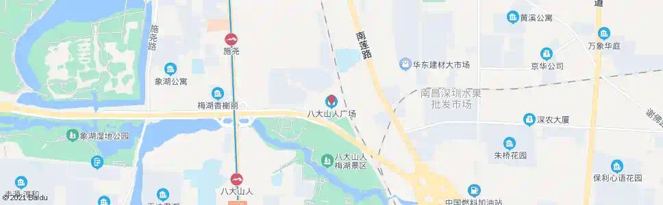 南昌八大山人广场_公交站地图_南昌公交_妙搜公交查询2025