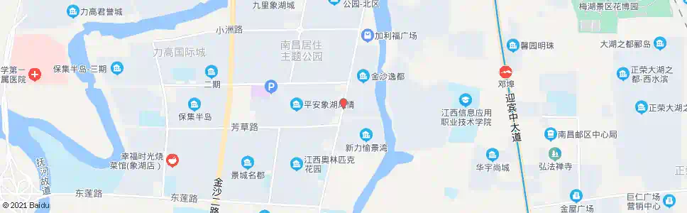 南昌平安象湖风情_公交站地图_南昌公交_妙搜公交查询2025