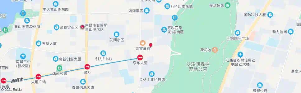 南昌凤凰七路_公交站地图_南昌公交_妙搜公交查询2025