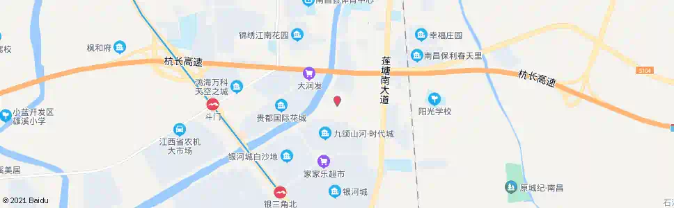 南昌星港小镇(北行)_公交站地图_南昌公交_妙搜公交查询2025