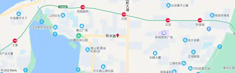 南昌民丰路_公交站地图_南昌公交_妙搜公交查询2025