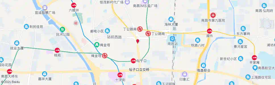 南昌老福山南_公交站地图_南昌公交_妙搜公交查询2025